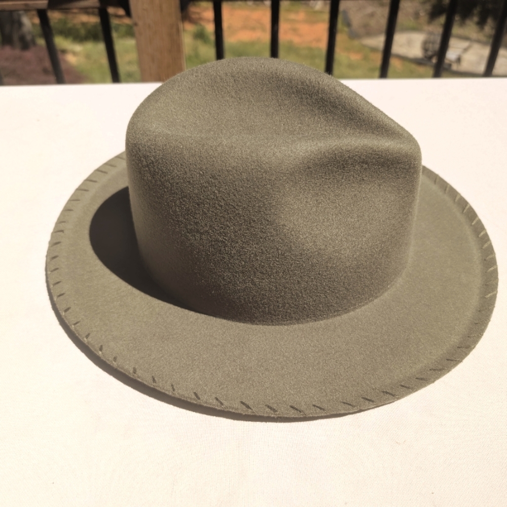 Wyeth‎ Wool Olive Green Fedora Hat